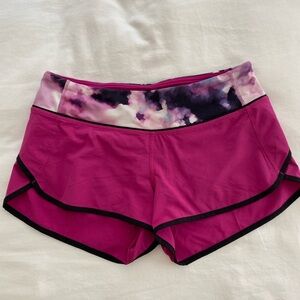 Pink Lululemon Speed Short - size 4